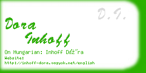 dora inhoff business card